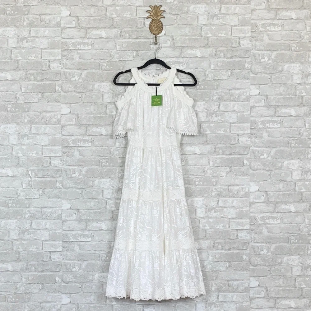 NWT Kate Spade Emmeline Embroidered Midi Dress 2